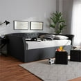 thumbnail image 5 of Bowery Hill Modern Fabric Upholstered Full Size Daybed in Dark Gray, 5 of 8