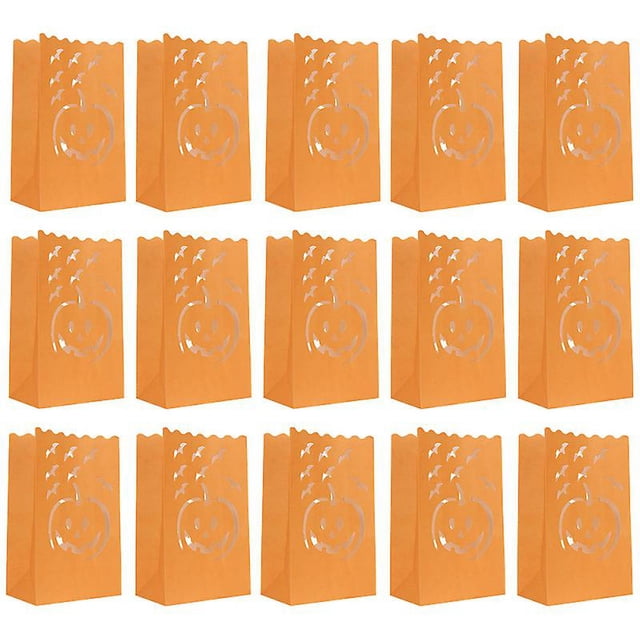 20 bolsas para velas de calabaza.