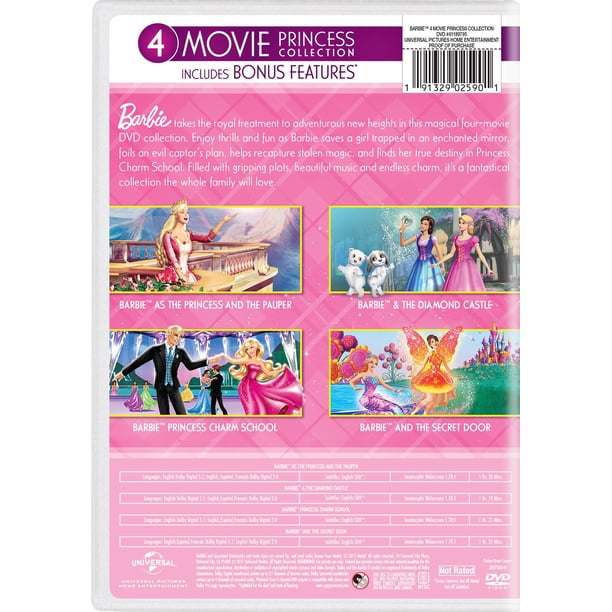 Barbie: 4-Movie Princess Collection (DVD) - Walmart Business Supplies