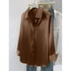 thumbnail image 5 of Karight Satin Blouses for Women Dressy Elegant Lapel Collar Button Down Dress Shirts Ladies Long Sleeve Business Casual Tops, 5 of 5