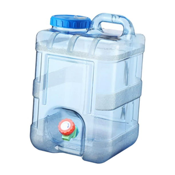 Jarra de almacenamiento de agua portátil para de agua con cantimplora de agua Spigot Contenedor de agua de capacidad de 15L para