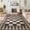 Black, variant on Modern Runner Rug for Hallway 2x6 Checkered Easy Jute Rug with Non-Slip Backing, Stain-Resistant Kitchen Runner, Washable Geometric Indoor Outdoor Rug for Laundry Entryway, Black Brown