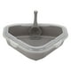thumbnail image 1 of Bandeja de arena para gatos, caja de arena para gatos, bandeja de entrenamiento para gatos de esquina, bandeja de arena, Gris, 1 of 9