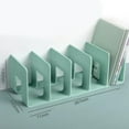 thumbnail image 5 of Acrylic Bookends Reading Shelf Book End File Sorter Book Storage Stand File Organizer for Book Magazines, 5 of 20