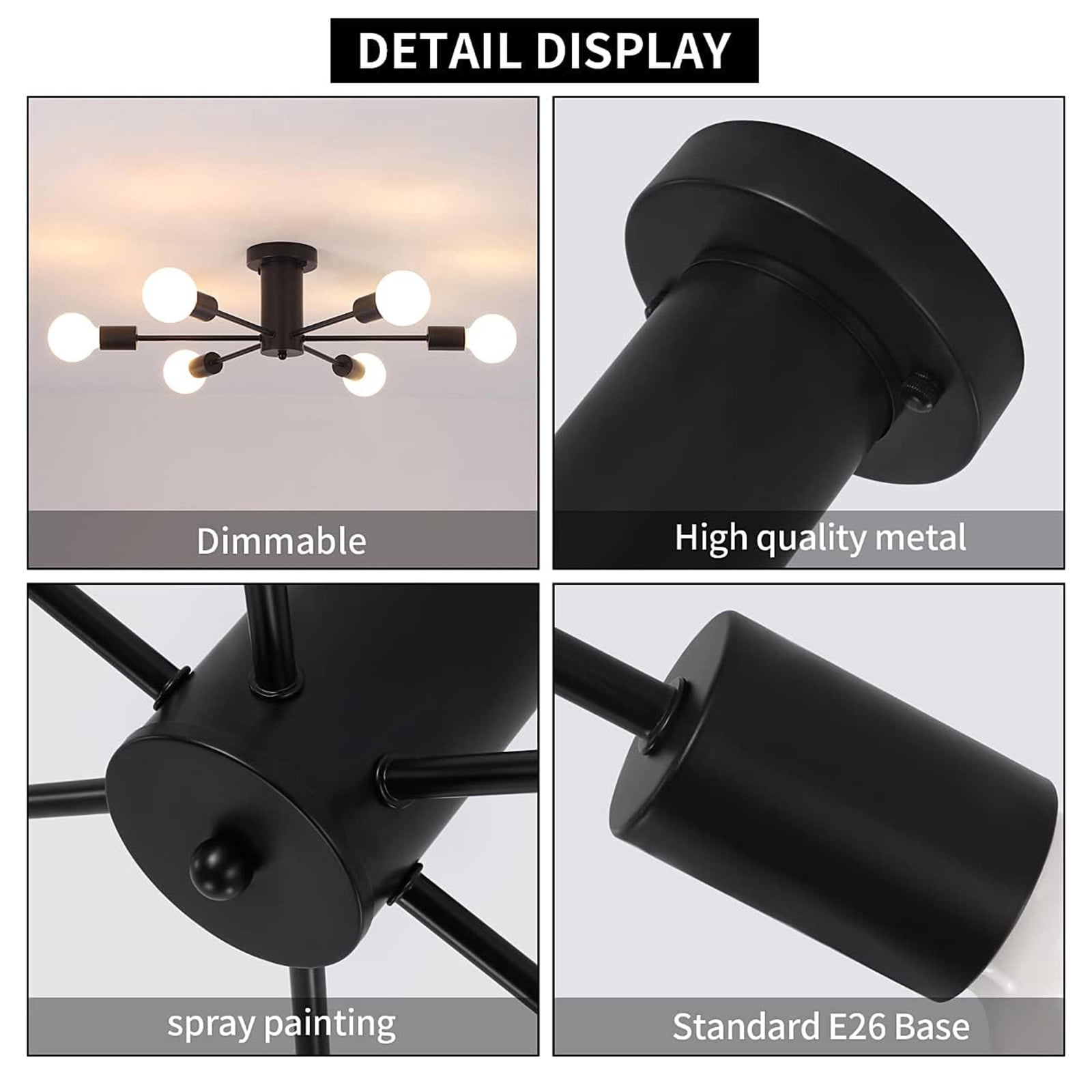 Neoglint 6-Light Modern Chandelier