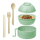 thumbnail image 1 of Cocina para ramen para microondas MUUBOOX, 950 ml, con tapa y utensilios, color verde, 1 of 6
