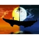 thumbnail image 1 of Kits de pintura de diamantes (DE1643) Sun Moon Island Square Picture Handicrafts 30x40cm Hugtrwg Para estrenar, 1 of 1