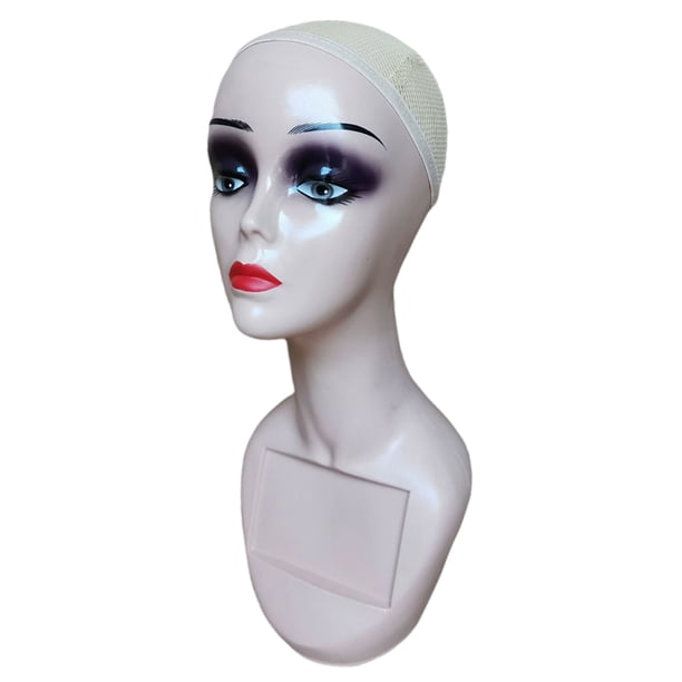 Cabeza de maniquí femenino de 14 pu pa maquilje, práctica de acupuntura y belleza Zulema Cabeza de maniquí