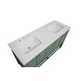 thumbnail image 4 of Lakeshore 60" Double Bathroom Vanity with Sage Green Cabinet and Engineered White Top, 4 of 6