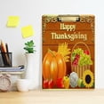 thumbnail image 6 of FMSHPON Thanksgiving Fruit BasketPumpkin Vegetables Sunflower Clipboard Hardboard Wood Nursing Clip Board and Pull for Standard A4 Letter 13x9 inches, 6 of 7