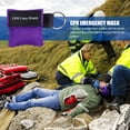thumbnail image 4 of Cara RCP Máscara Llavero Resucitador Escudo Emergencia Primeros Auxilios Púrpura Sywqhk Para Estrenar, 4 of 9