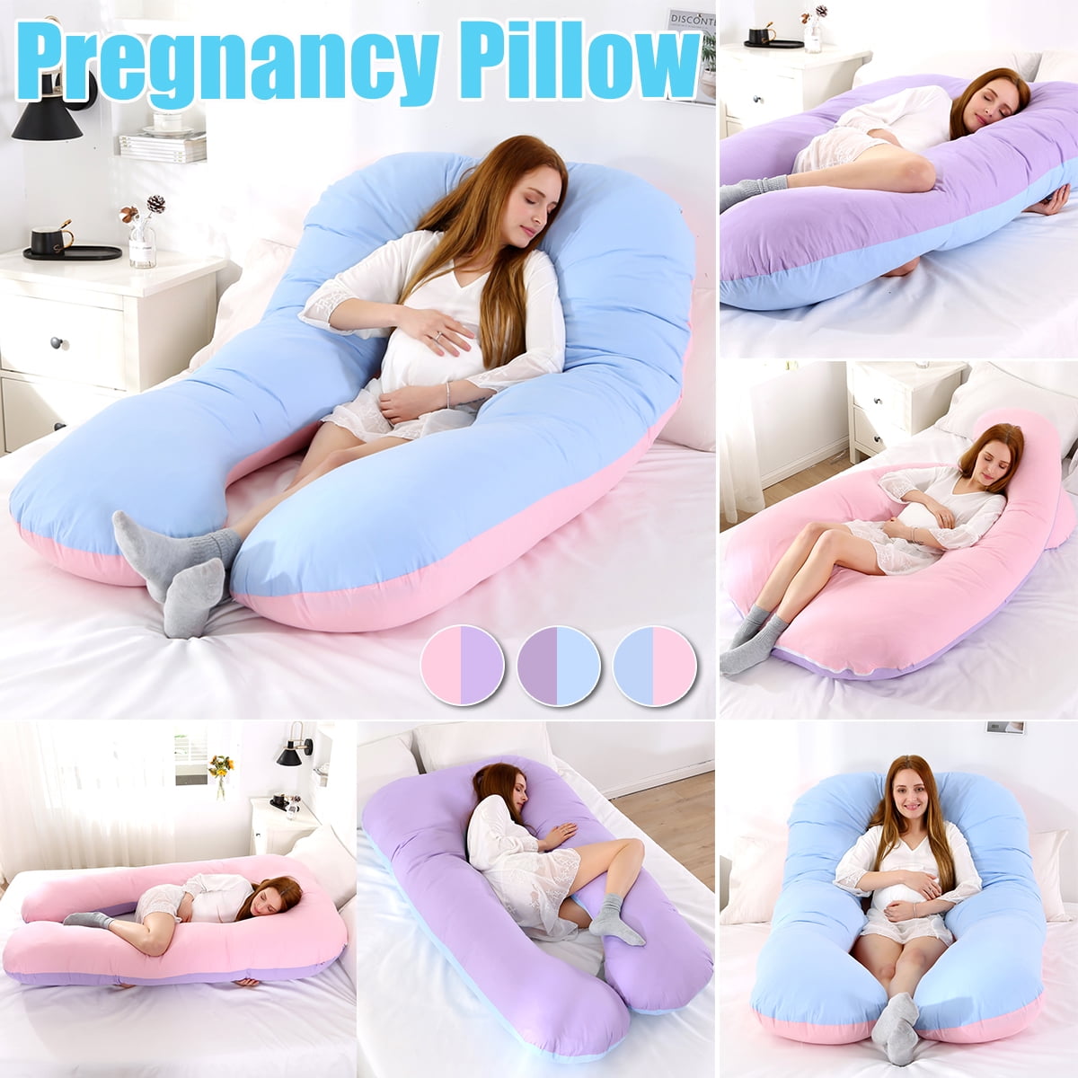 large u shaped body pillow