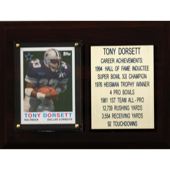 Tony Dorsett Dallas Cowboys 6'' x 8'' Plaque