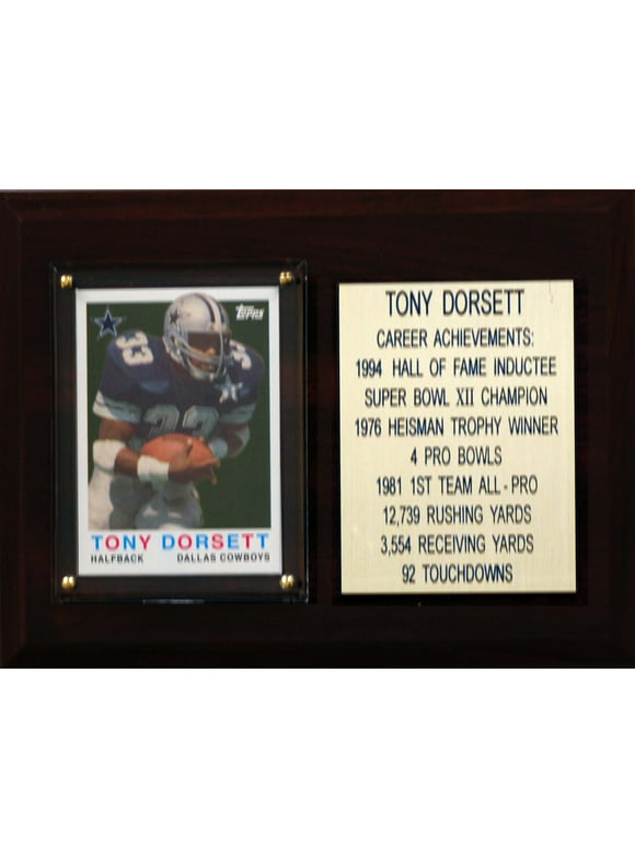 Tony Dorsett Dallas Cowboys 6'' x 8'' Plaque