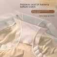 thumbnail image 4 of Ropa interior de cintura alta para mujer, ultrafina, de seda de hielo, sin costuras, de algodón transpirable, antibacteriana, talla grande, 200 kg, ropa interior flotante de verano, 4 of 6