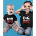 thumbnail image 4 of Boys Big Brothers Rock Best Siblings Gift Kids T-Shirt Big Bro Black 2T, 4 of 6