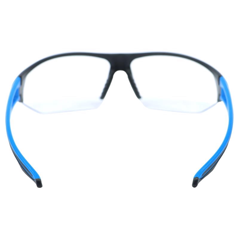 General Electric 2022430 06 Series Anti-Fog Impact-Resistant Safety Glasses Clear Lens Frame, Black & Blue