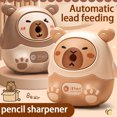 thumbnail image 3 of serony Durable Pencil Sharpener Compact Easy This Sharpener Cleaning Large Chip Box Manual Desktop, 3 of 6
