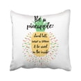 thumbnail image 1 of BOSDECO Yellow Motivational With Pineapple Summer Fresh With Juicy And Sweet In Bright Color Pillowcase Cover 16x16 inch, 1 of 1