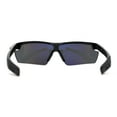 thumbnail image 2 of Xloop Half Rim Baseball Style Sport Plastic Sunglasses Shiny Black, 2 of 4