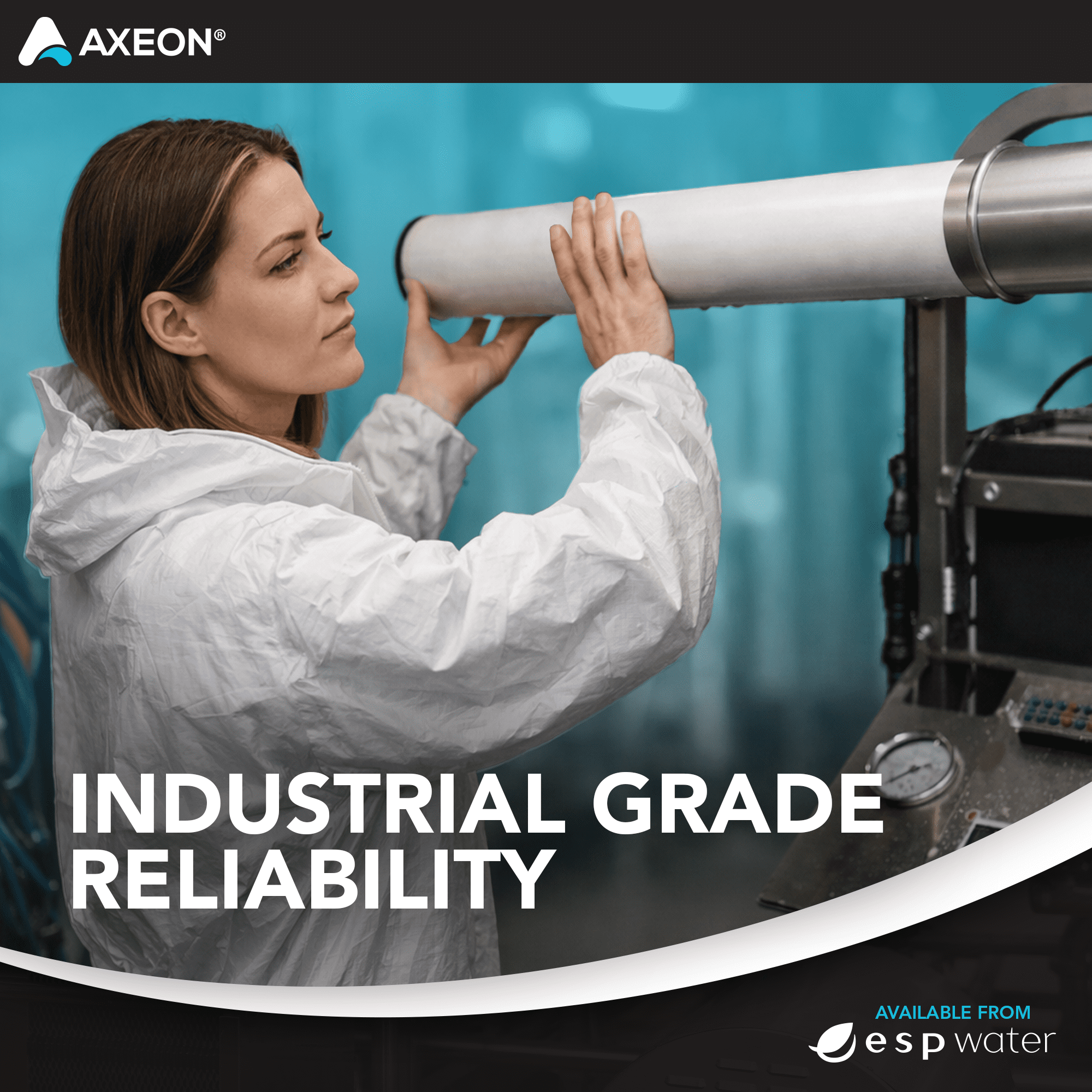 Axeon HF5-3018 RO Membrane Replacement, 600 GPD, 80 PSI, 4" x 14", Polyamide Thin Film, 209175