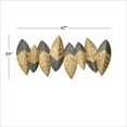 thumbnail image 3 of DecMode Indoor Gold Metal Contemporary Abstract Wall Decor, 3 of 9