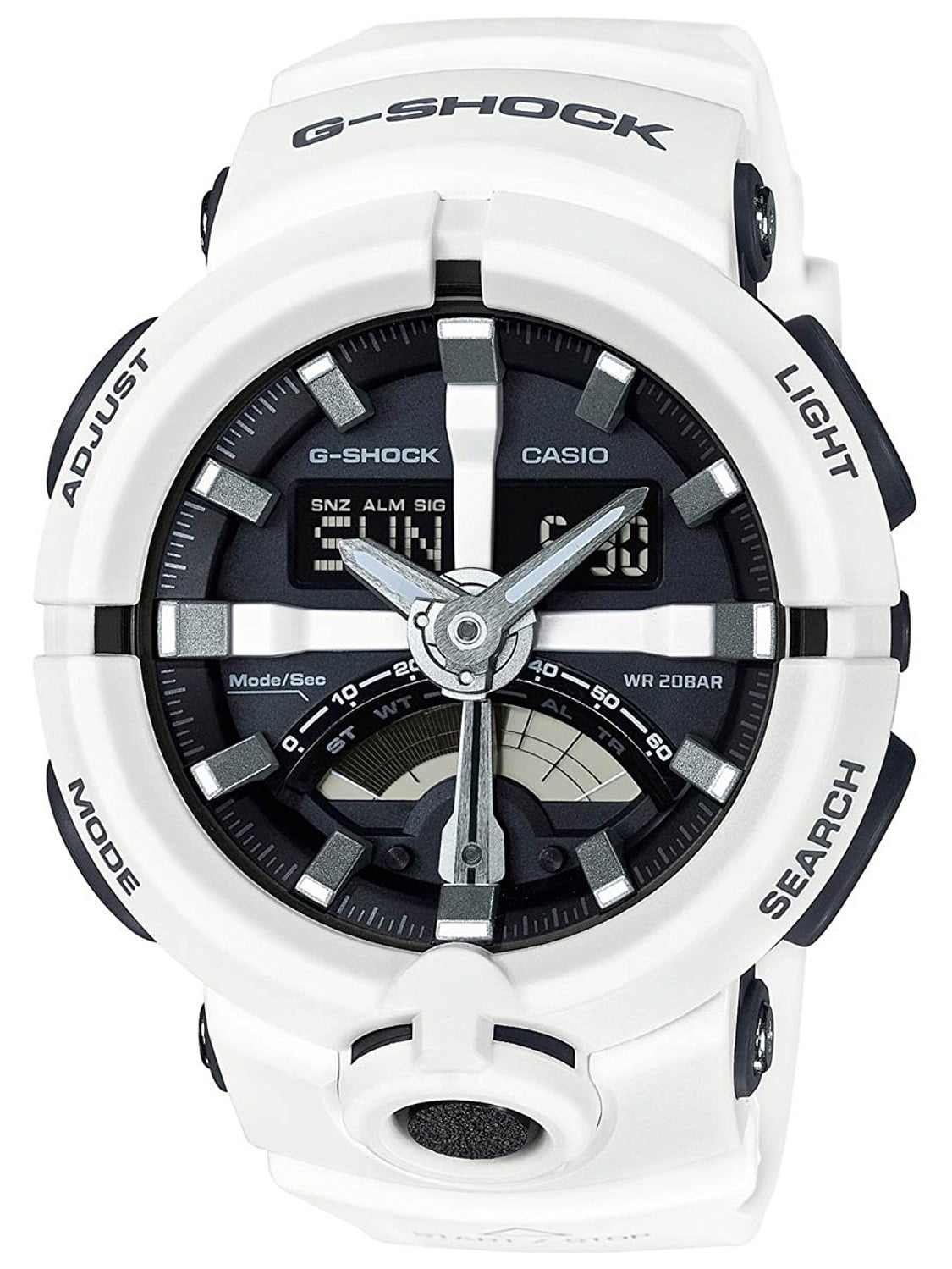 Casio G-Shock Analog Digital White Watch GA500-7A - Walmart.com