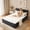 Gray, variant on Toject Queen Size Bed with Memory Foam Mattress, Soft Bed with Matching Headboard, Medium Firm Mattress in a Box, No Assembly Required and No Bed Frame Needed, Bedrooms, Apartment, Gray