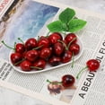 thumbnail image 3 of 50pcs Artificial Lifelike Red Black Cherry Decoration Fake Chrries Fruit Home Party Christmas Display, 3 of 3