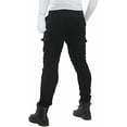 thumbnail image 3 of Pantalones de moto de protección, vaqueros de moto para hombre, confeccionados con Kevlar transpirable y resistente al desgaste, con 2 pares de protectores de cadera., 3 of 5