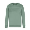thumbnail image 3 of Long Sleeve Tops for Women Dressy New Womens Sweatshirt Crewneck Long Sleeve Shirts Loose Fitted Pleated Front Tops Fall Fashion Outfits Clothes Green S, 3 of 5