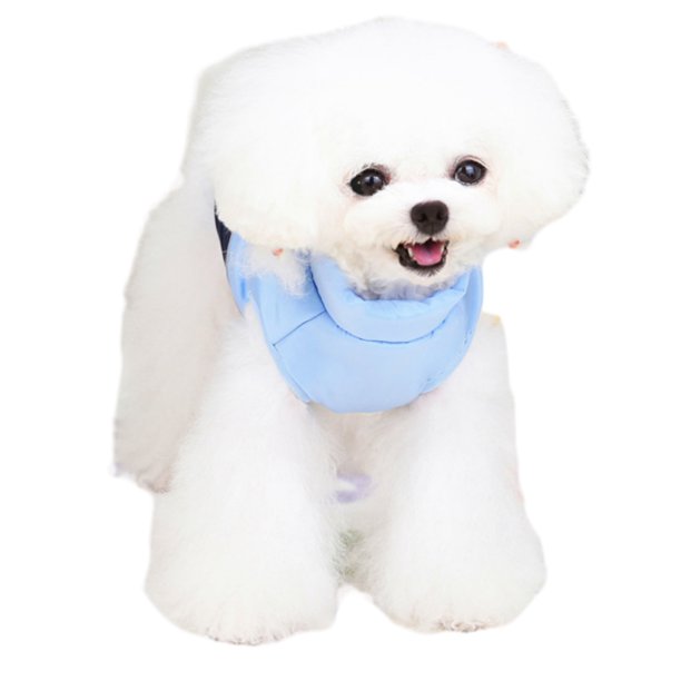 Abrigo de invierno para perros, chaqueta a prueba de viento, cálida y fría para mascotas, ropa para perros pequeños y medianos (azul)
