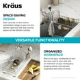 thumbnail image 6 of Kraus Workstation Kitchen Sink Dish Drying Rack Drainer and Utensil Holder in Stainless Steel, 6 of 7