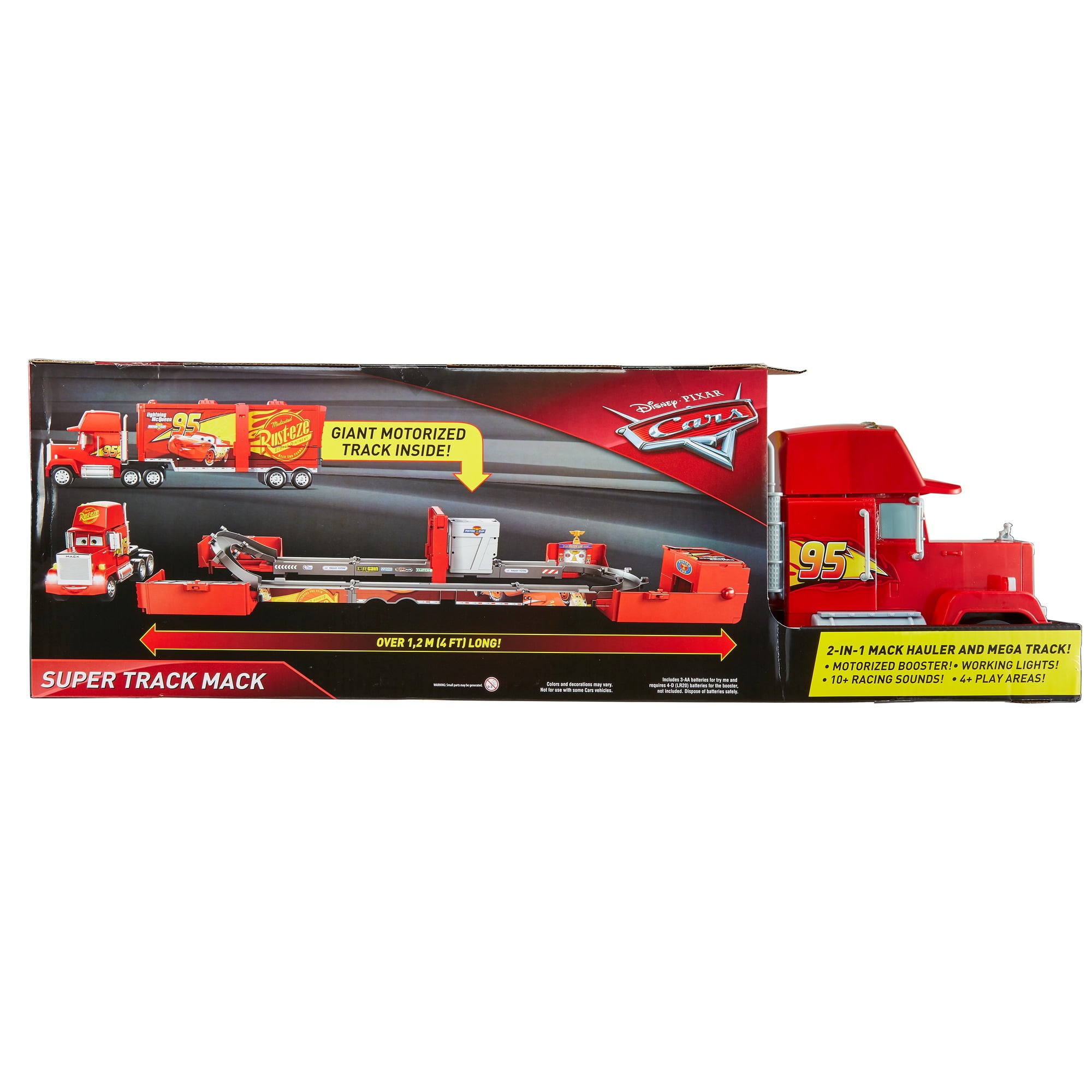 cars mack truck race track