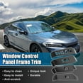 thumbnail image 2 of 4pcs for Honda Civic 11th 2022 Window Control Panel Frame Door Armrest Lock Switch Trim Interior Carbon Fiber Pattern, 2 of 6