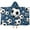 Blue Soccer Balls, variant on Blue Soccer Themed Pattern Hooded Bath Towel，50"x30" for Ages 3 To 12 Kids, Quick Dry Lightweight Soft Microfiber Hood Beach Towel Cover Up for Kids