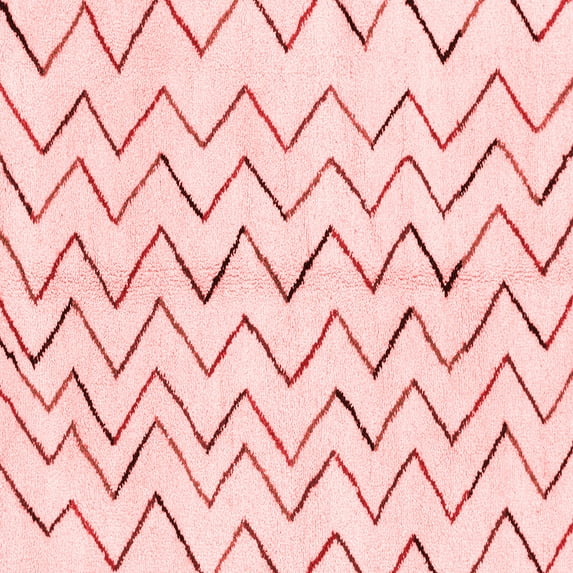Ahgly Company Indoor Square Solid Red Modern Area Rugs, 4' Square