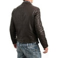 thumbnail image 2 of Men Leather Jacket New 100% Genuine Soft Lambskin Slim Biker Bomber Coat A183, 2 of 3