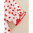 thumbnail image 6 of ZINTAOZT Baby Girls Christmas Clothes Dots Santa Bubble Romper Long Sleeve Oversized Bodysuit One Piece Fall Outfits 0-3T, 6 of 8