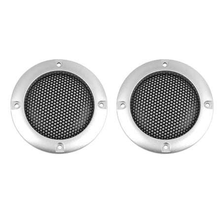 2.5 Pcs 2.5  Silver Tone Round Car Speaker Cover Steel Mesh Sub Woofer Subwoofer Grill price history on PriceWatchPro