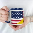 thumbnail image 5 of CafePress - American Support Towards Ukraine Mugs - 11 oz Ceramic Mug - Novelty Coffee Tea Cup, 5 of 6