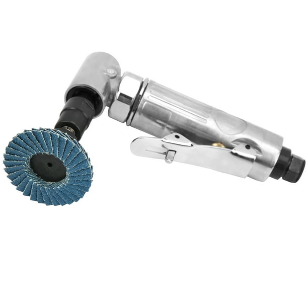 90 Degree Micro Air Die Grinder 1/4'' Mini Pneumatic Grinding Machine with  2inch Grinding Discs Polishing Tools Engraving Kits