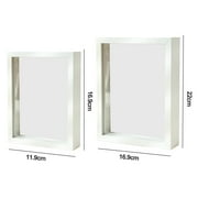 Balieda Shadow Box Frame Display Case, Flower Display 3D Picture Frames, Seashell Display Box with Thickened Glass for Desktop Decoration