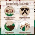 thumbnail image 4 of Lumberjack Baby Shower Decorations for Boy - Buffalo Plaid Backdrop for Woodland Hunting Baby Shower Party Supplies, 4 of 6