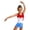 Y13-Blue, variant on Miaoju Gymnastics Leotards with Shorts for Girls Balloon Flower Sparkly Gradient Colors Biketard 1-10 Years