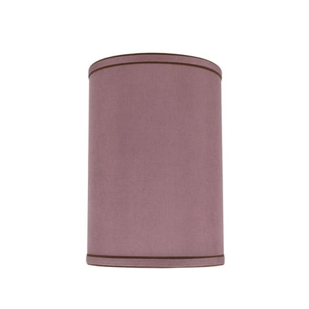 Aspen Creative 31020 Transitional Hardback Drum (Cylinder) Shape Spider Construction Lamp Shade in Reddish Purple, 8" wide (8" x 8" x 11")