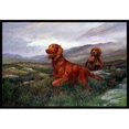 thumbnail image 1 of Irish Setters by Elizabeth Halstead Indoor or Outdoor Mat, 24 x 36, 1 of 1