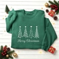 thumbnail image 6 of Jsaierl Womens Christmas Sweatshirts Plus Size Tree Print Sweatshirt Ladies Loose Fit Pullover Crewneck Tunic Long Sleeve Tops S-2XL, 6 of 7