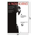 thumbnail image 3 of Scarface - Framed Movie Poster (Regular Style / Al Pacino Is Tony Montana) (Brushed Champagne Aluminum Frame), 3 of 6