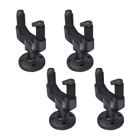 Raindrops 4Pcs Wall Mount Guitar Hanger with Auto Locking and Round Base for Guitars and Basses
